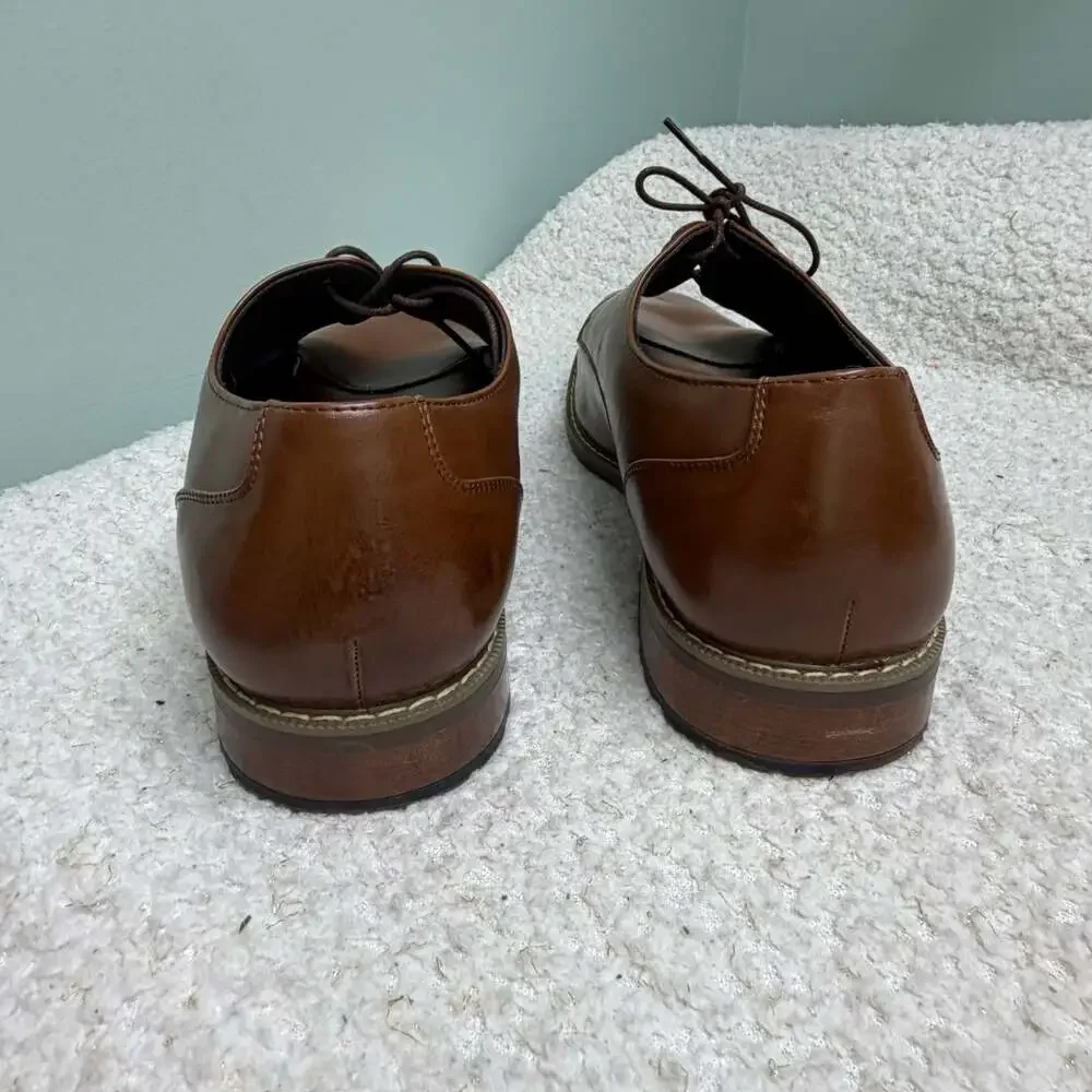Van Heusen Men's Garrett Memory Foam Oxford Dress Shoes Size 15 EUC Business